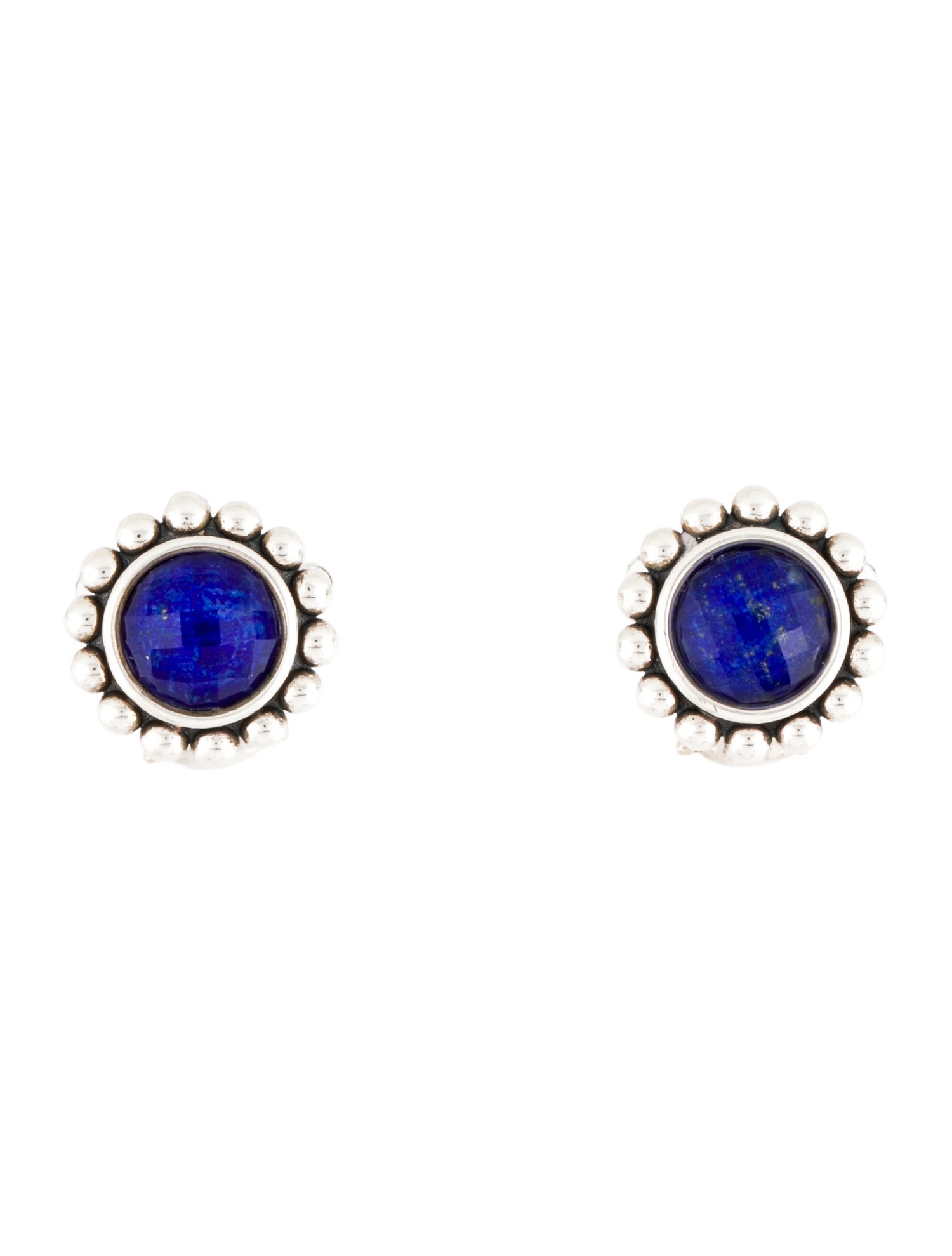 Lagos Lapis Lazuli & Quartz Doublet Maya Earclips