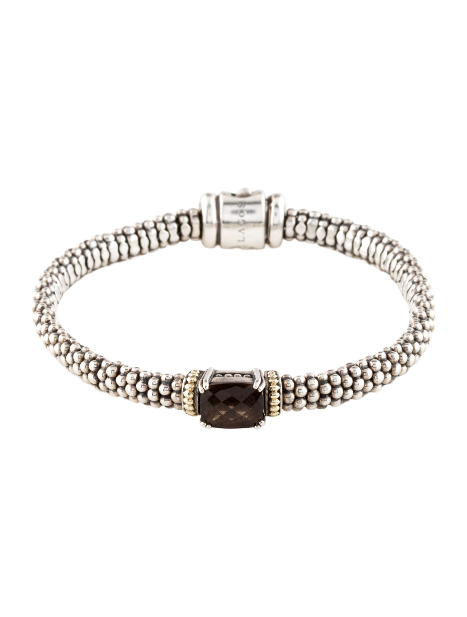 Lagos Smoky Quartz Caviar Bracelet