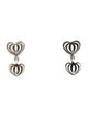 Lagos Fluted Heart Drop Earrings