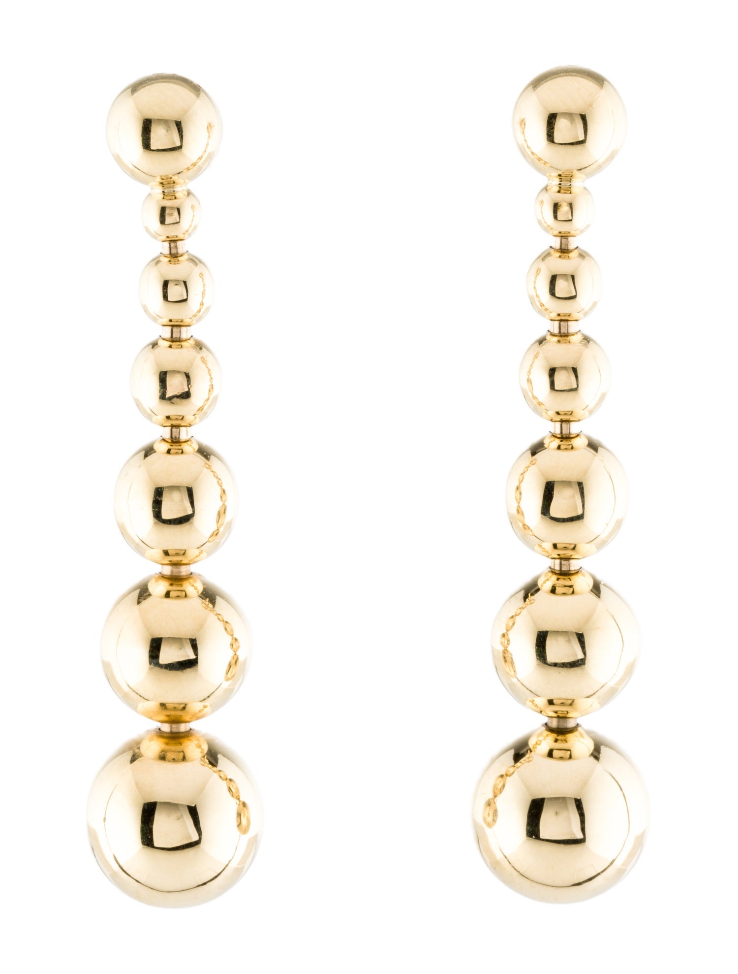 Lagos 18K Seven Graduated Bead Drop Earrings