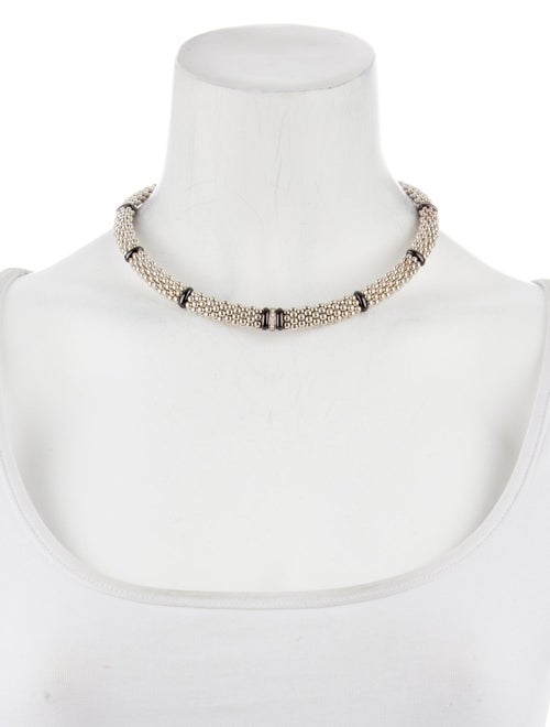 Lagos Diamond Caviar Single Station Necklace