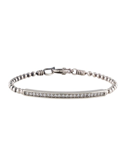 Lagos Diamond Bar Station Bead Chain Bracelet