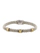 Lagos Two-Tone Three-Station X Caviar Bracelet