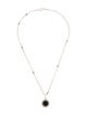 Lagos Onyx Maya Small Circle Pendant Necklace