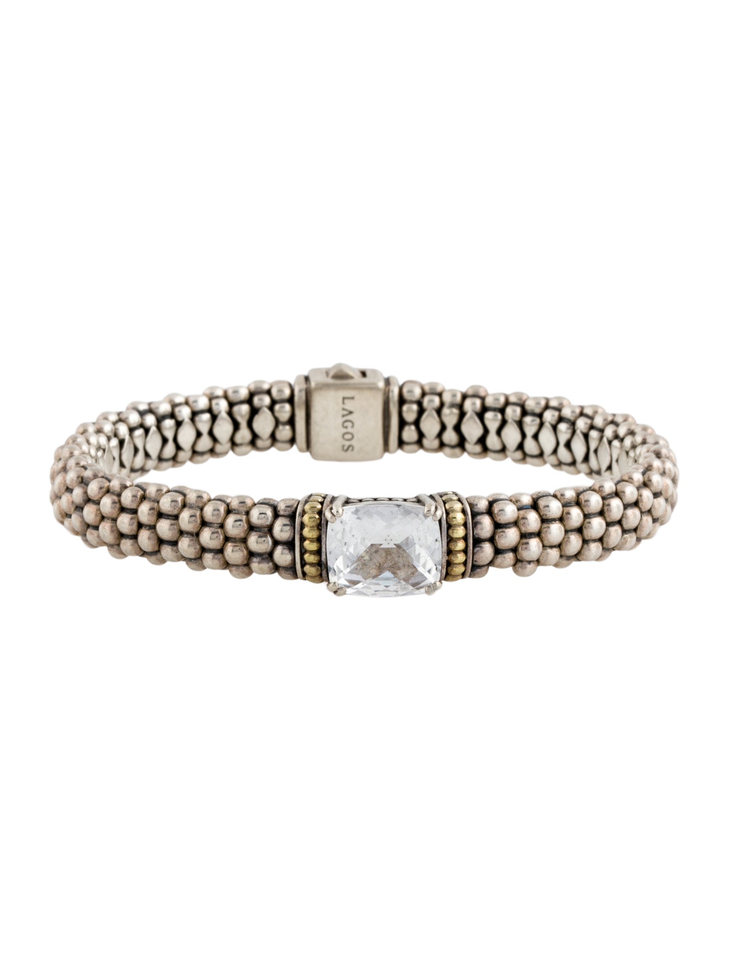 Lagos Topaz Station Caviar Bracelet