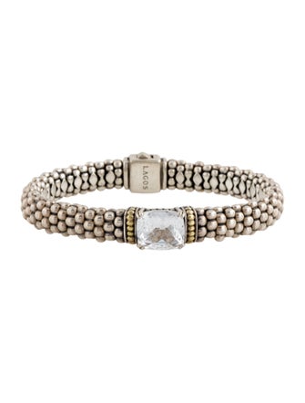 Lagos Topaz Station Caviar Bracelet