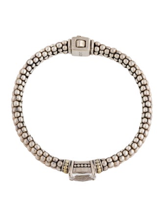 Lagos Topaz Station Caviar Bracelet