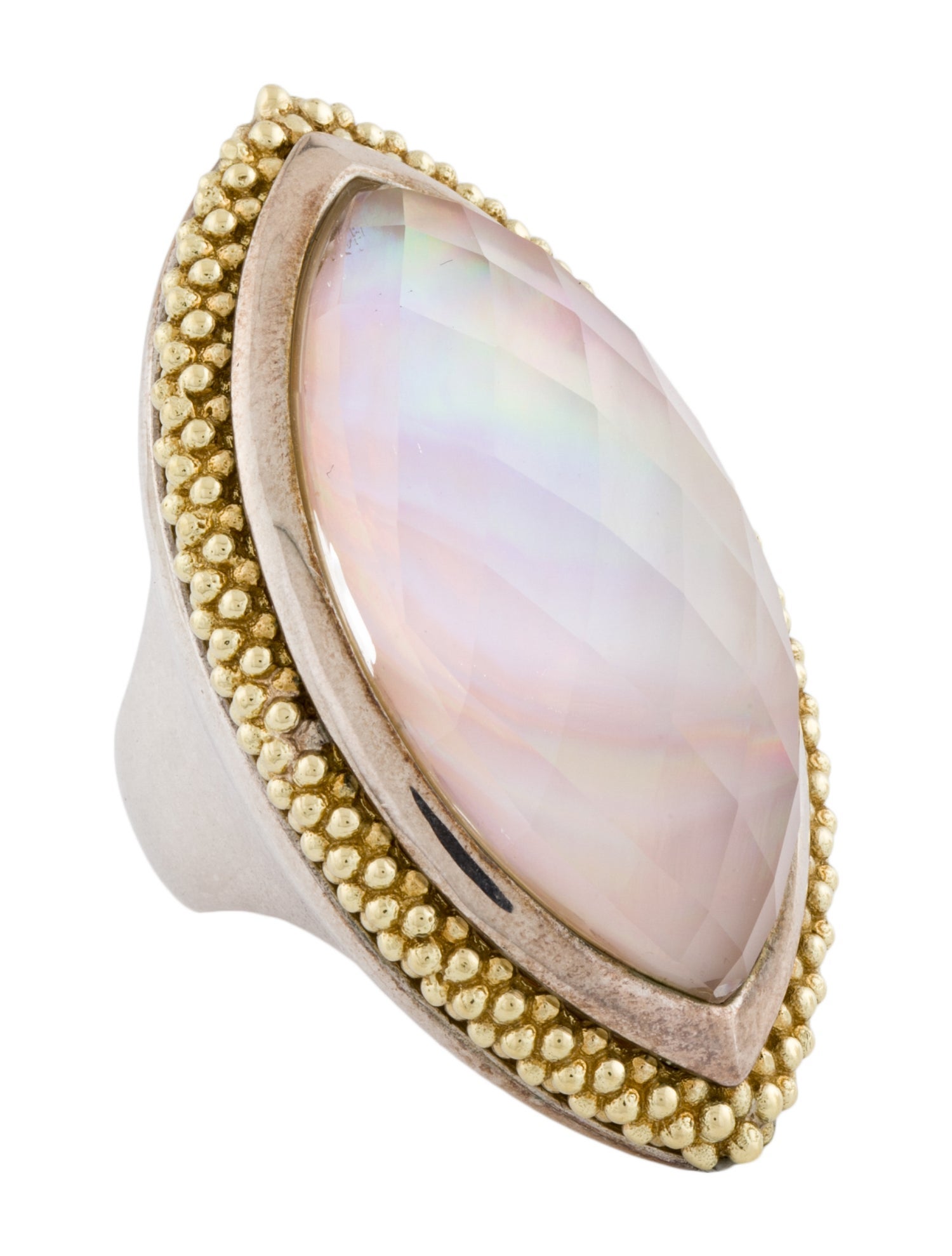 Lagos Quartz & Mother Of Pearl Doublet Cocktail Ring
