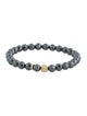 Lagos 18K Hematite Caviar Bead Bracelet