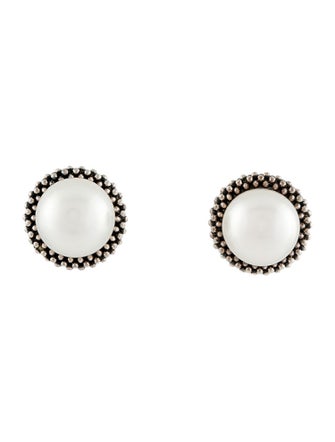 Lagos Pearl Luna Stud Earrings