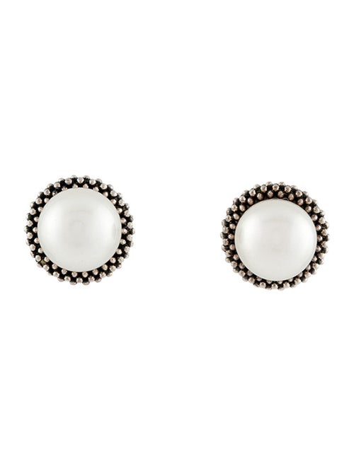 Lagos Pearl Luna Stud Earrings