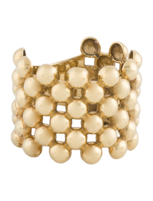 Lagos 18K Caviar Wide Beaded Ring