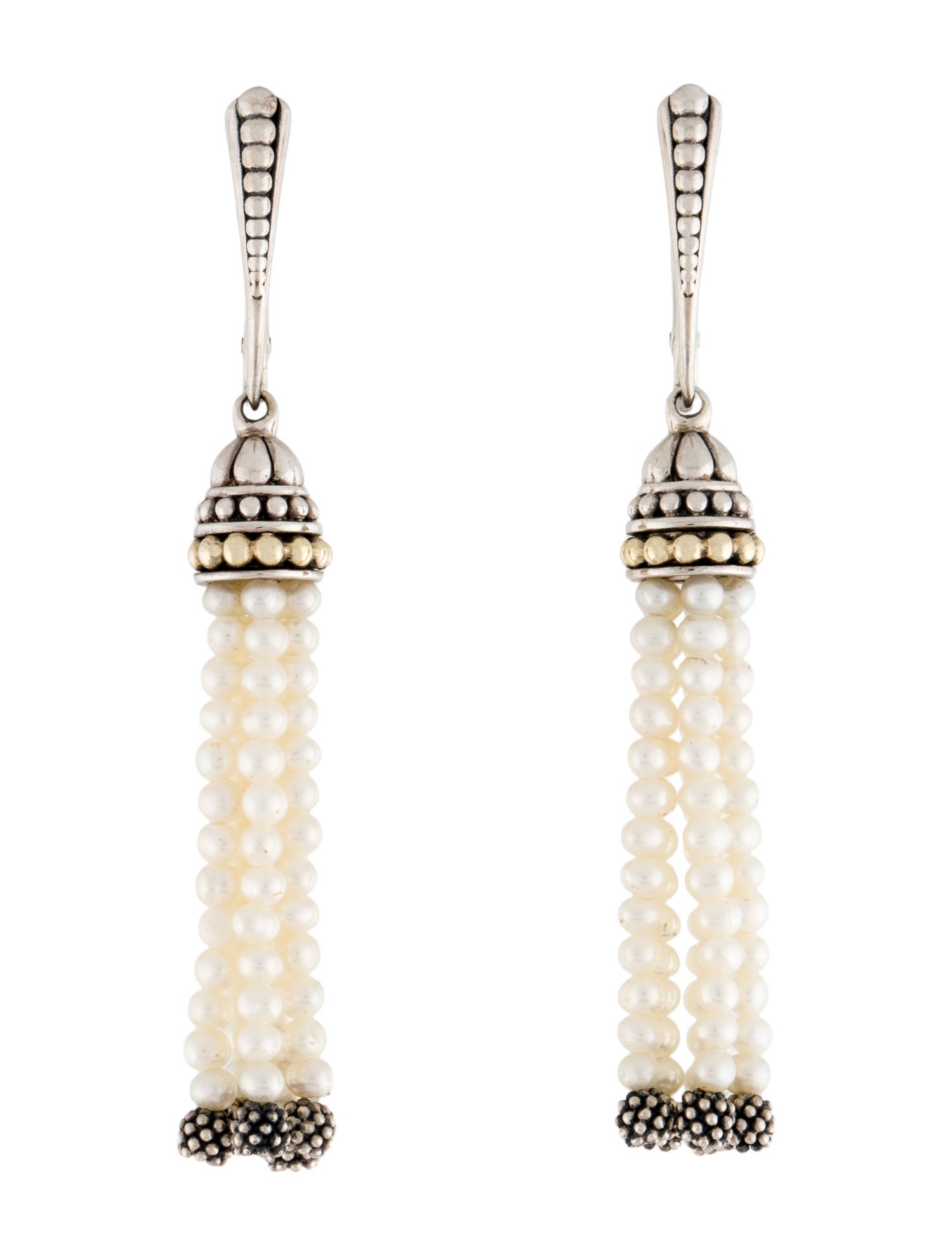 Lagos Pearl Tassel Drop Earrings
