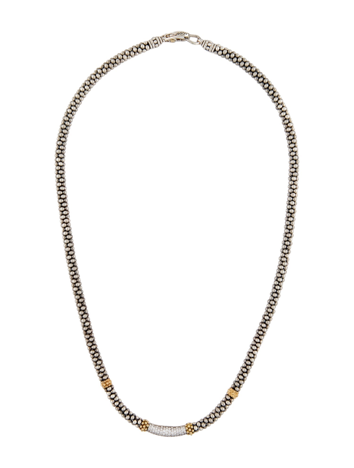 Lagos Diamond Caviar Necklace