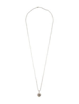 Lagos Beaded Heart Pendant Necklace