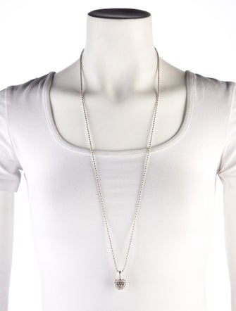 Lagos Beaded Heart Pendant Necklace