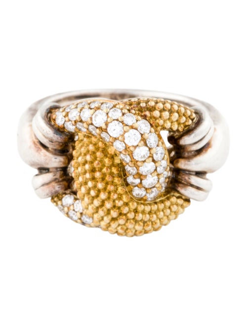 Lagos Diamond Caviar Lux Large Knot Ring