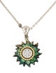 Lagos Abalone & Diamond Sun Pendant Necklace