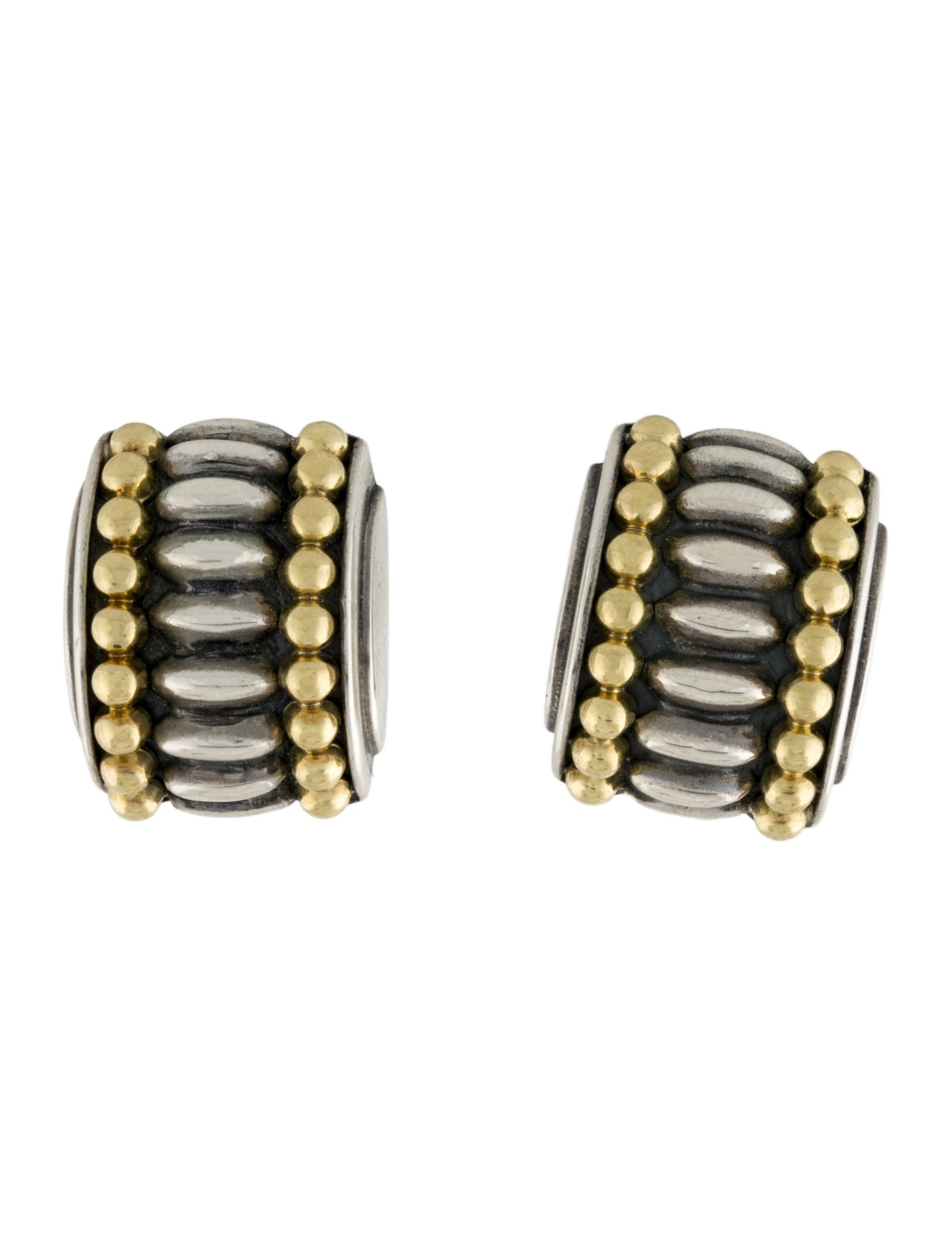 Lagos Two-Tone Marquee Earclips