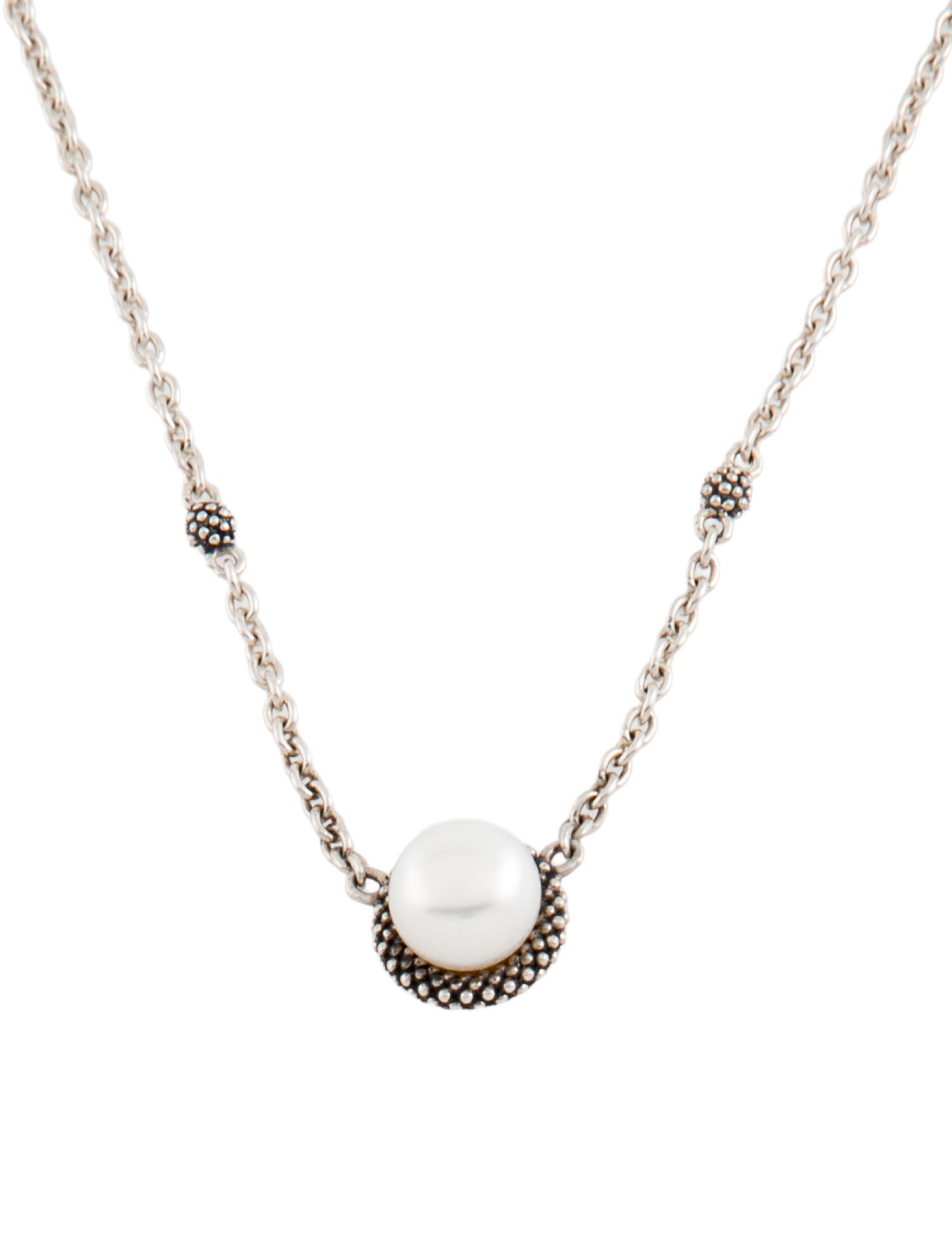 Lagos Pearl Luna Station Necklace