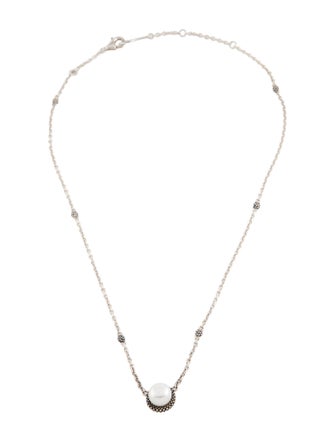 Lagos Pearl Luna Station Necklace