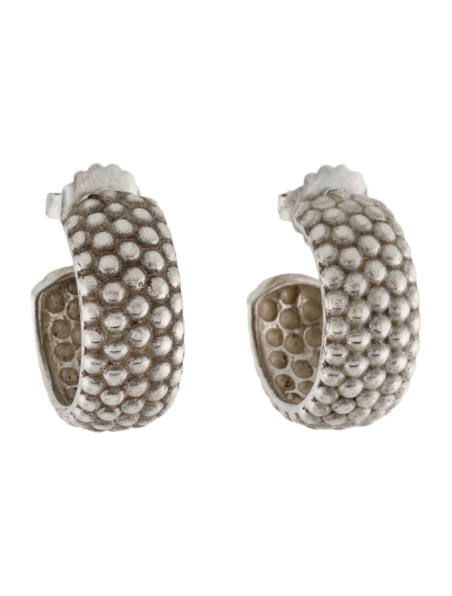 Lagos Caviar Signature Beaded Hoop Earrings