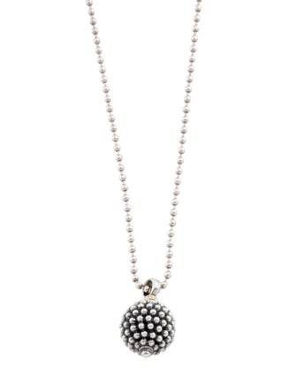Lagos Caviar Ball Pendant Necklace