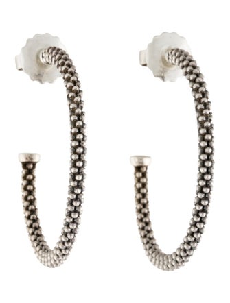 Lagos Large Caviar Hoop Earrings