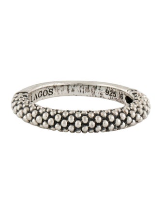 Lagos Caviar Stacking Ring