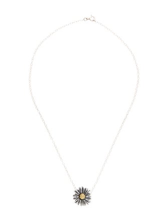 Lagos Two-Tone Daisy Pendant Necklace