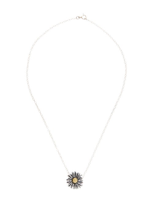 Lagos Two-Tone Daisy Pendant Necklace