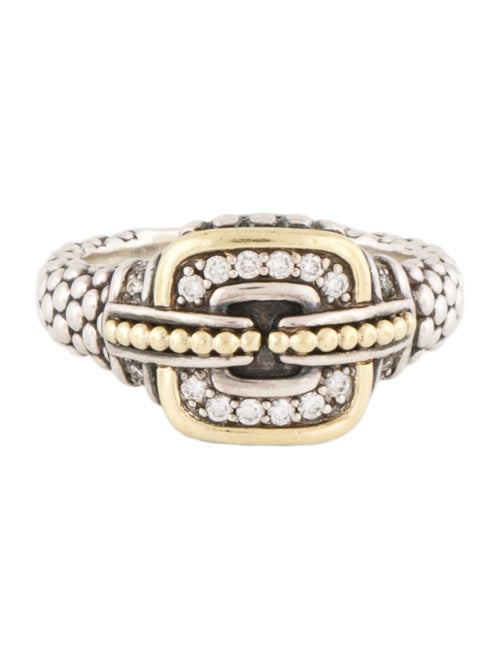 Lagos Two-Tone Diamond Cocktail Ring