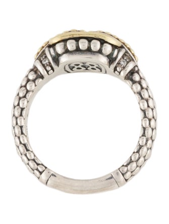 Lagos Two-Tone Diamond Cocktail Ring