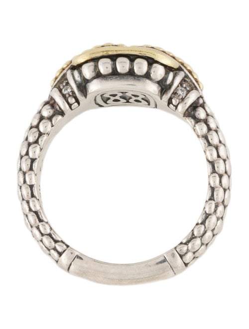 Lagos Two-Tone Diamond Cocktail Ring