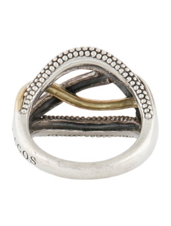 Lagos Two-Tone Caviar Unlaced Ring