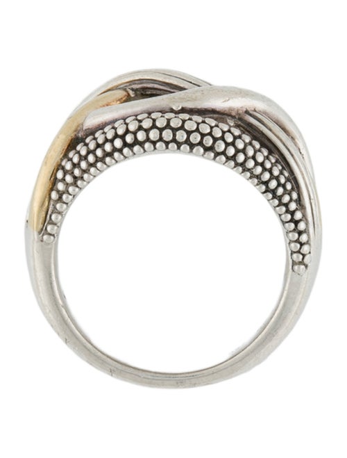 Lagos Two-Tone Caviar Unlaced Ring