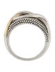 Lagos Two-Tone Caviar Unlaced Ring