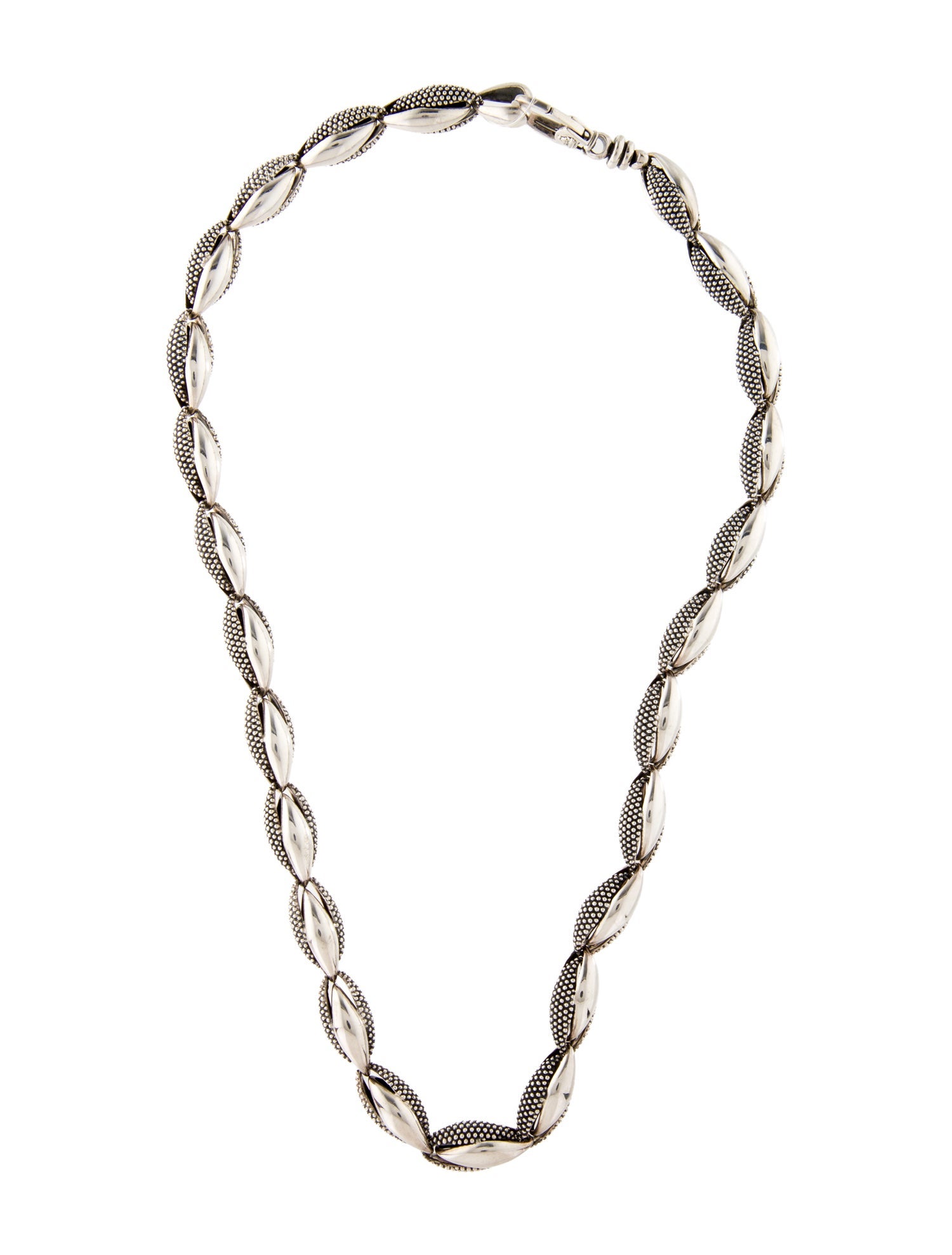 Lagos Caviar Oval Link Necklace