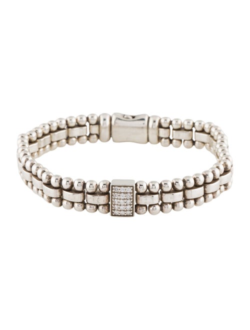 Lagos Diamond Single Station Link Bracelet