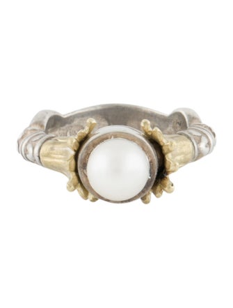 Lagos Two-Tone Pearl Cocktail Ring