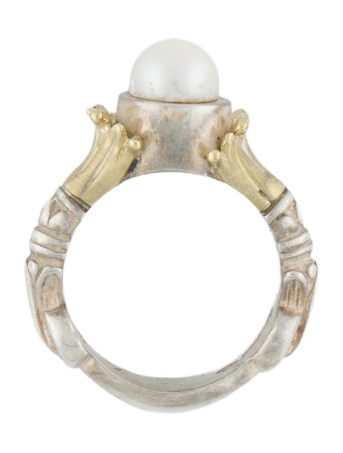 Lagos Two-Tone Pearl Cocktail Ring