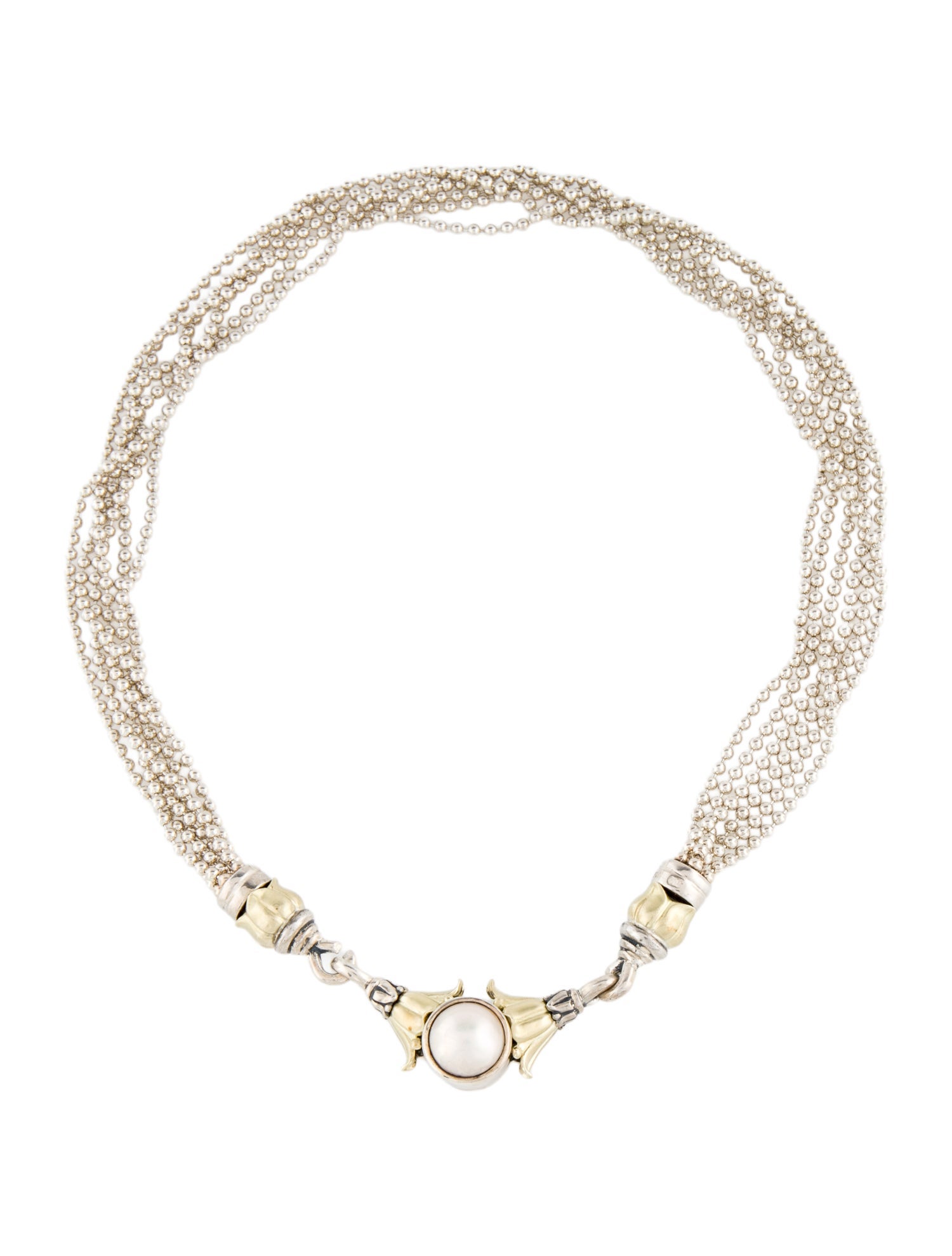 Lagos Two-Tone Pearl Necklace