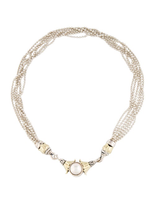 Lagos Two-Tone Pearl Necklace