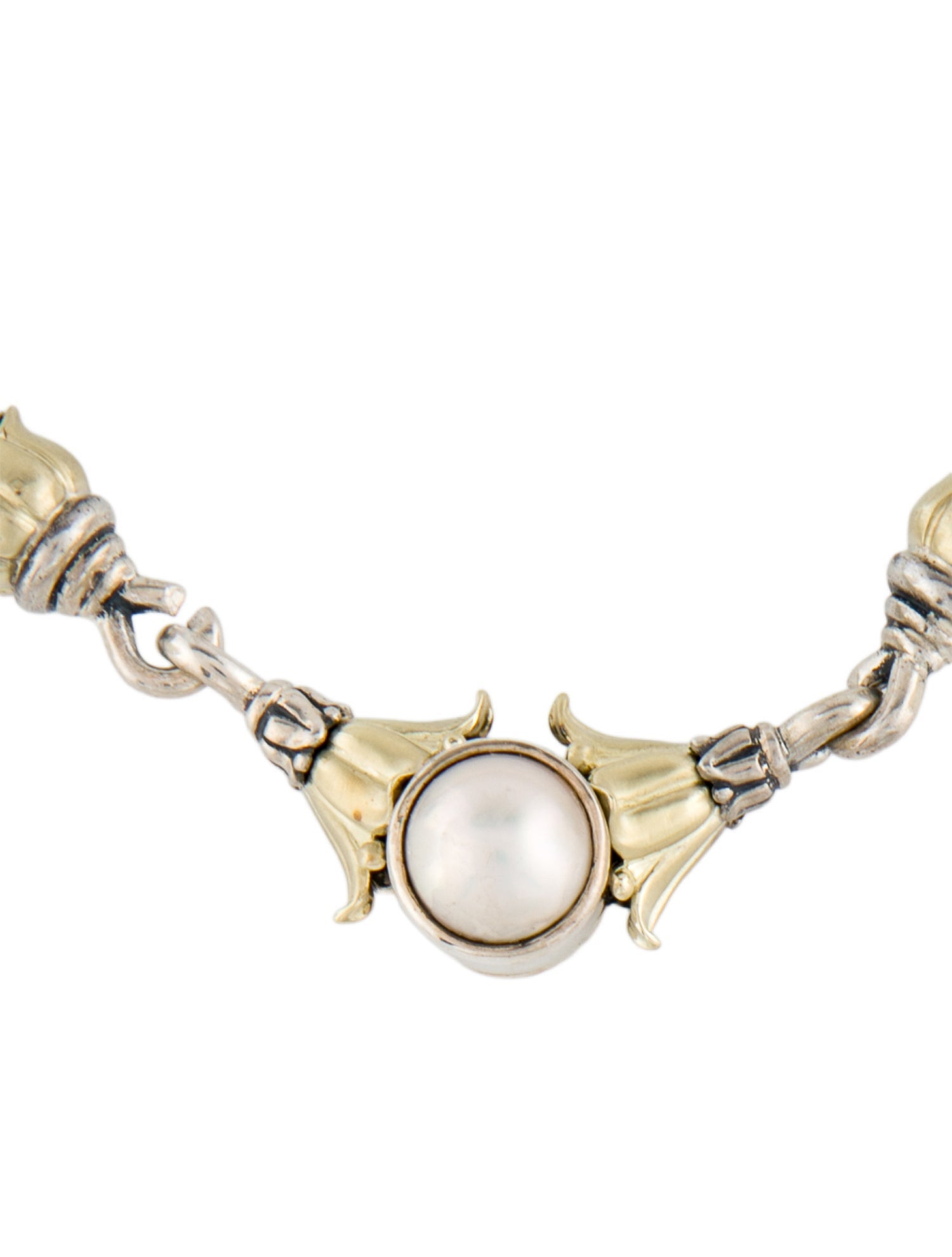 Lagos Two-Tone Pearl Necklace