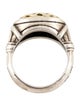 Lagos Two-Tone Signature Caviar Dome Lattice Ring