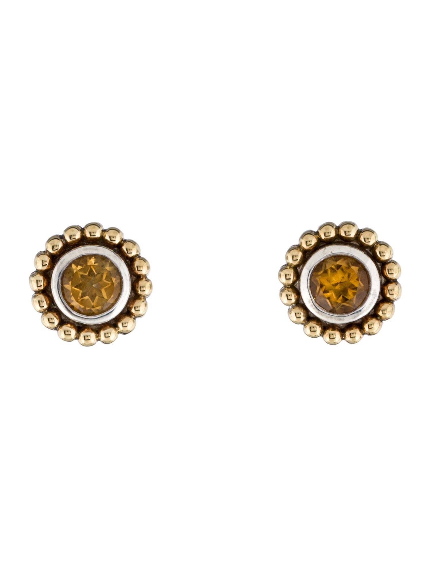 Lagos Citrine Stud Earrings