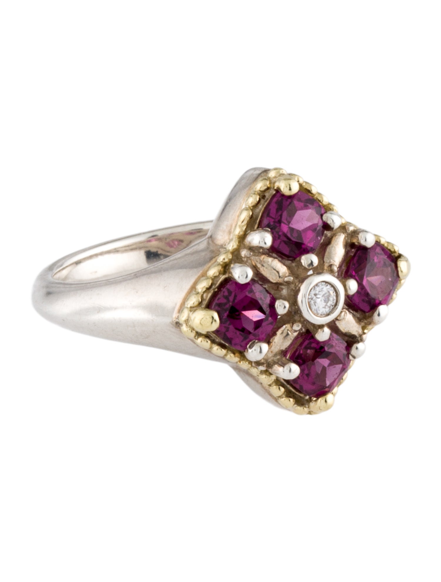 Lagos Rhodolite Garnet & Diamond Cocktail Ring