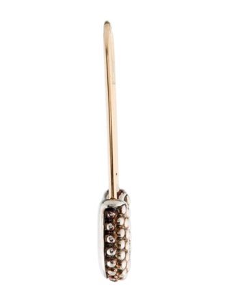 Lagos Two-Tone Safety Pin Earring