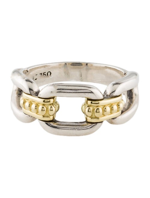 Lagos Two-Tone Link Ring