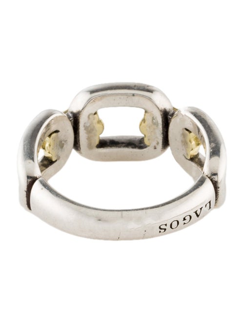 Lagos Two-Tone Link Ring